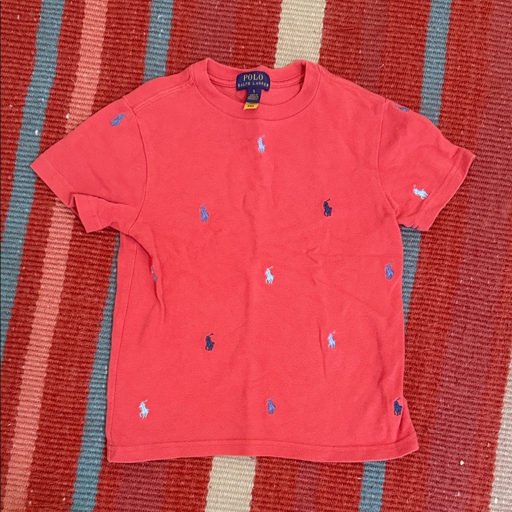 Polo by Ralph Lauren Kids Coral Embroidered Tee